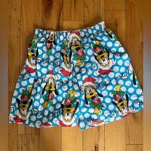 Disney Pluto Print Blue and White Men's Shorts